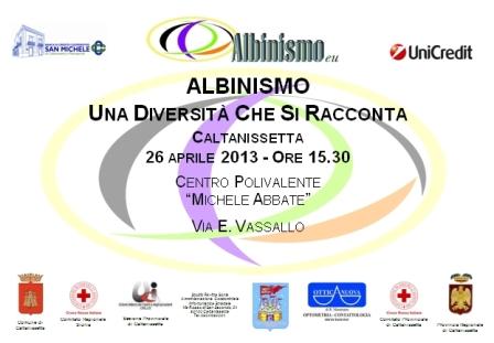 Brochure convegno albinismo aprile 2013